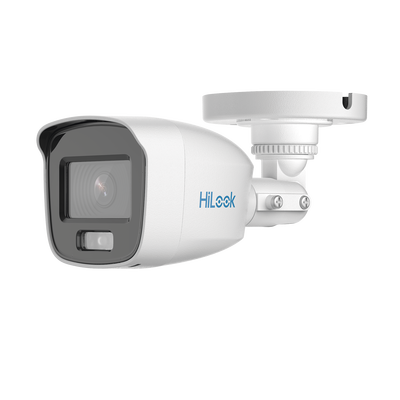 [THC-B129-MS] [ColorVu] Bala TURBOHD 2 Megapixel (1080p) / Imagen a Color 24/7 / Lente 2.8 mm / Microfono Integrado / Luz Blanca 20 mts / IP66 / Metálica