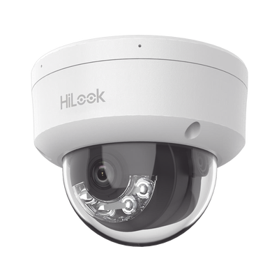 [IPC-D120HA-U] HiLook Series / Domo IP de 2 Megapixel (1080p) / Lente 2.8 mm / 30 mts IR / Micrófono Integrado / Exterior IP67 / PoE / dWDR / H.265+ / ONVIF