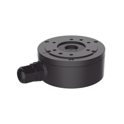 [DS-1280ZJ-XS(BLACK)] Caja de Conexión de Metal Color Negro / Exterior IP66 / Compatible con DS-2CD1043G2-LIUF/BLACK & DS-2CD2043G2-I(U)(BLACK) 