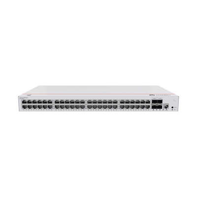[S310-48P4S] Switch de Distribución/Core Gigabit Administrable PoE Capa 3 / 48 puertos 10/100/1000 Mbps (PoE) / 4 Puertos 1GE SFP Uplink / ERPS / Rutas Estáticas / iStack / PoE Perpetuo / 380W / Administración Nube Gratis