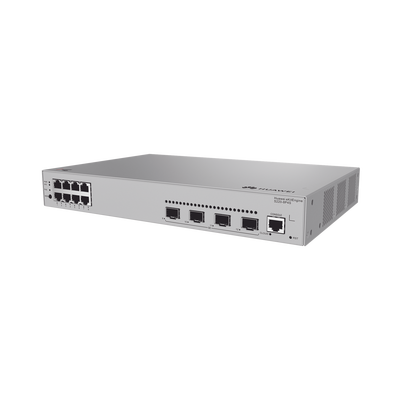 [S220-8P4S] Switch de acceso eKit Administrable / Capa 2 / 8 Puertos PoE+ Gigabit + 4 SFP + Puerto Consola / PoE Perpetuo / Presupuesto PoE 125 W / Sin licenciamiento
