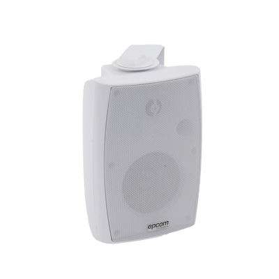 [SF-774HW] Altavoz de Pared de 2 vías | Woofer 4in + 1.5in | 2.5W - 20W | Para Sistemas 70/100V y 8 ohms | Material ABS | Rejilla y Bracket de Metal | Color Blanco
