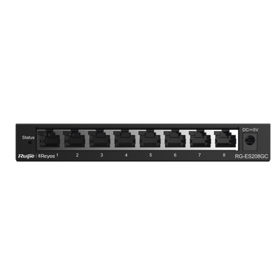 [RG-ES208GC] Switch Administrable con 8 puertos Gigabit, gestión gratuita desde la nube