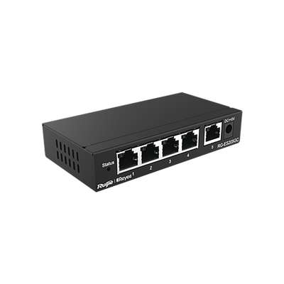 [RG-ES205GC] Switch Administrable con 5 puertos Gigabit, gestión gratuita desde la nube