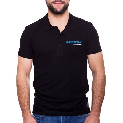 [PLAAPBXL] Playera Tipo Polo Color Negro INDUSTRIAL by AccessPRO