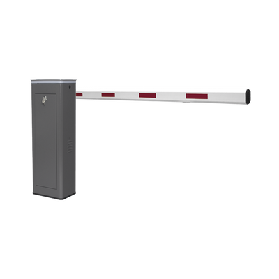 [KT-XBF-RB] Kit de Barrera Vehicular Derecha y Brazo de 3 Metros / Finales de Carrera Ajustables por Programación / Movimiento Fluido / Diseño Elegante Color Gris / Con Corona Led Semaforizada