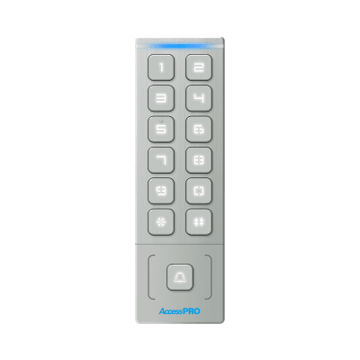 [PRO-KEYPAD-H1] Teclado Autónomo / Diseño Slim Metálico / 1000 Tarjetas y Contraseñas /  Exterior IP65 / Lector de Tarjetas Prox EM / Salida Wiegand