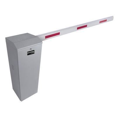[KIT-XBS-RB] Kit de Barrera Vehicular Derecha Color Gris y Brazo Ajustable de 3.6 a 5.5 m 
