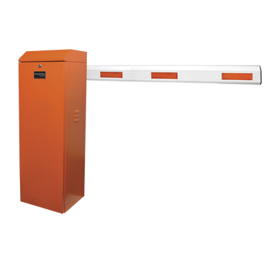 [KIT-XBS-RNB] Kit de Barrera Vehicular Derecha Color Naranja y Brazo Ajustable de 3.6 a 5.5 m 