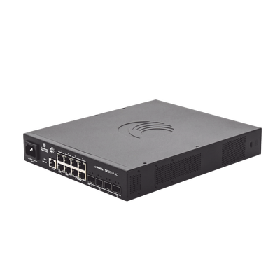 [MX-TX1012GXPA-00] Switch cnMatrix TX1012-AC-P PoE Ideal para WISP  / 8 Puertos Gigabit PoE + 4 SFP+ / PoE Budget 200W /Capa 2 y Capa 3 / Gestión Gratuita Desde la Nube
