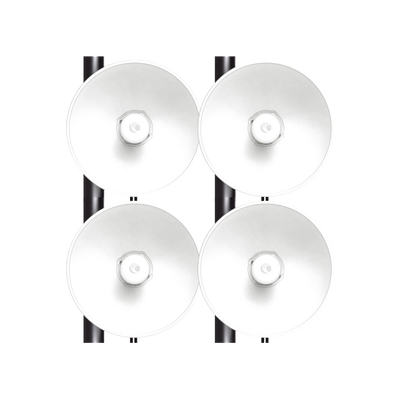 [FORCE-4625-4PACK] Kit de 4 radios FORCE4625 de alto Desempeño / Wi-Fi 6E / Hasta 1 Gbps / 5925 - 7125 MHz / Antena Integrada 25 dBi