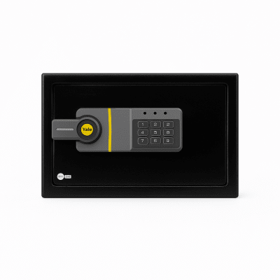 [MX86975] Caja Fuerte Electrónica Residencial / Sistema de Apertura por Código 3-8 Dígitos / Llave de Emergencia / Bloqueo de Seguridad 5 Minutos / Indicadores LED / Alimentación 4 Pilas AA / Garantía 1 Año
