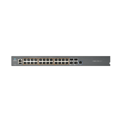[MX-EX2028PXA-U] Switch cnMatrix EX2028-P capa 3 de 28 puertos (24 PoE Gigabit 802.3af/at, 4 SFP+) administración desde la Nube (MX-EX2028PxA-U)