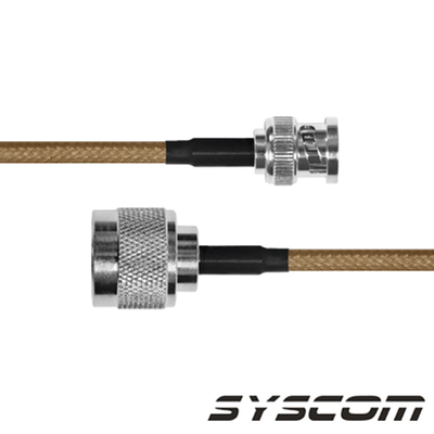[SBNC142KN60] Jumper con Cable LP142 de 60 cm, con Conectores BNC Macho a N Macho.