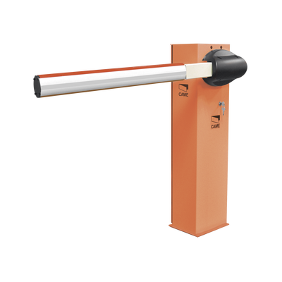 [KT-G3750N] Kit de barrera vehicular CAME G3750 / Gabinete naranja / Incluye mástil de 4 metros sin iluminación / Incluye resorte 001G04060 (Resorte verde)
