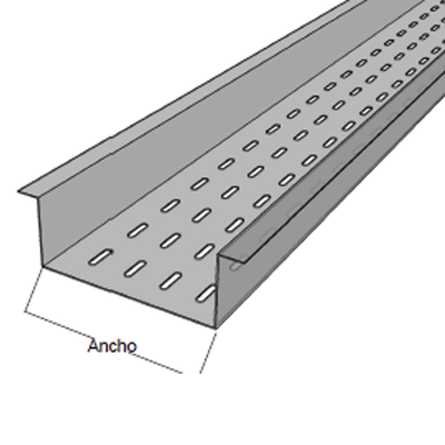 [CH-FPZ9X4ALK] Fondo Perforado Perfil Z ancho de 4" x 9" material Aluminio, incluye tornillería 