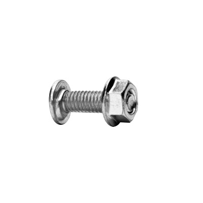 [MG-66-403EZ] Tornillo + tuerca milimétrico, con acabado Electro Zinc