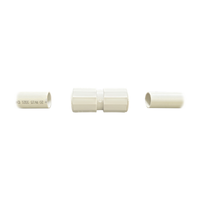 [DX-43-020] Manguito / Cople Morbidx IP67 libre de halógenos para unir tubería rígida de 20 mm (3/4) permite una instalación hermética no necesita pegamento 