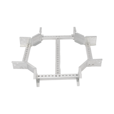 [CHXE8R8X12AK] Derivación "X" Horizontal de Aluminio Perfil Z / Peralte 3 1/4" / Ancho 12"/ Radio 8" / Incluye Tornillería (CHXHEZ314R8X12AK)