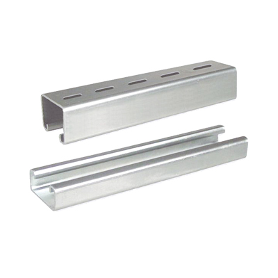 [UNP-4X4-U10-EZ] Unicanal Perforado, 4x4, 3000 mm, acabado ElectroZinc