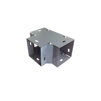 [CH-DCT100L] Derivación "T" horizontal 100 x 100 mm (3.94 x 3.94 pulg.), fabricado en lámina de acero al carbón