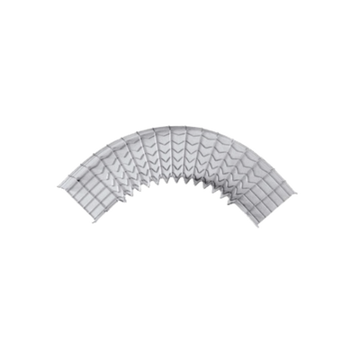 [CH-C90-54/150EZ] Curva Pre-Fabricada Horizontal de 90° con medidas de 54 mm de Peralte y 150 mm Ancho (54/150 mm)