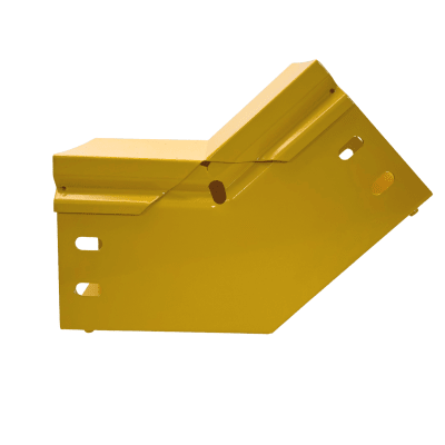 [CHFBVI454X4R8EPK] CHFIBER CURVA VERTICAL INTERIOR A 45° DE ALUMINIO PERALTE 4" ANCHO 4" RADIO 8" CON RECUBRIMIENTO EN PINTURA EPÓXICA, INCLUYE TAPA , UN PAR DE COPLES Y TORNILLERÍA.