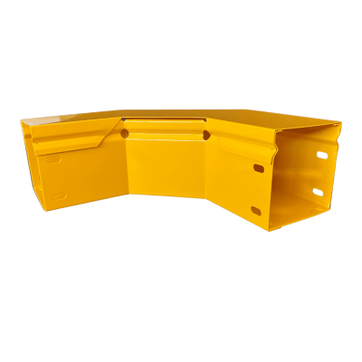 [CHFBC904X4R8EPK] CHFIBER CURVA HORIZONTAL A 90° DE ALUMINIO PERALTE 4" ANCHO 4" RADIO 8" CON RECUBRIMIENTO EN PINTURA EPÓXICA, INCLUYE TAPA , UN PAR DE COPLES Y TORNILLERÍA.
