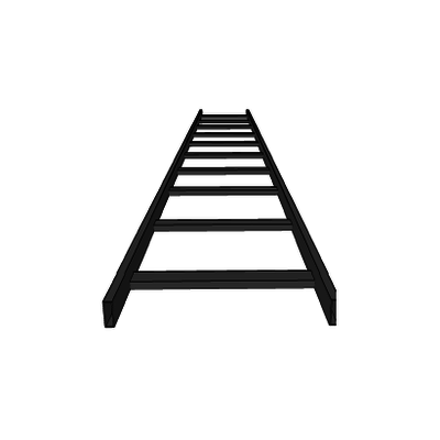 [CH-ET1X4EP] Escalera tubular, tramo recto epoxica de 1.5" de Peralte  x 4" de Ancho, tramo de 3 m, ideal para Centros de Datos