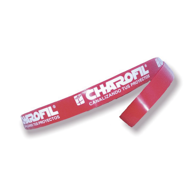 [CH-CINTASTR25-RJ] Rollo de Cinta Strap, 20 mm de Ancho, 25 metros de Largo, Color Rojo
