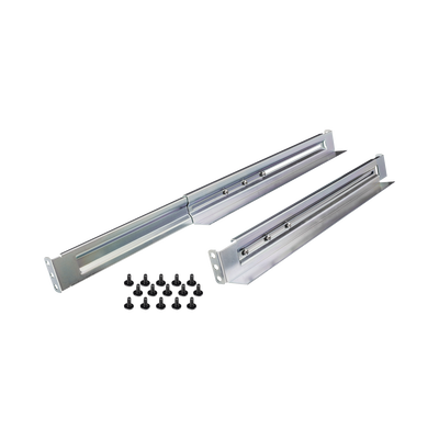 [4POSTRAIL] Kit de Rieles Para Racks de 4 Postes, Para UPS de 1 a 3 UR, Profundidad Ajustable, Soporte de Peso de 104.78 Kg