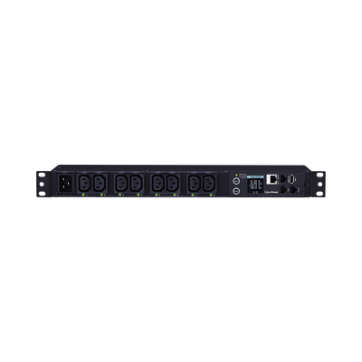 [PDU81006] PDU Switchable y Monitoreable por Toma, para Distribución de Energía, Entrada 200-240 Vca NEMA L6-20P, Con 8 Salidas C13, Horizontal 19in, 2UR