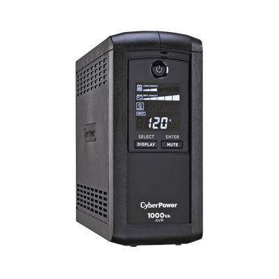[CP1000AVRLCDA] UPS de 1000 VA/600 W, Topología Línea Interactiva, Entrada 120 Vca NEMA 5-15P, Tipo Mini Torre, Con 9 Tomas NEMA 5-15R