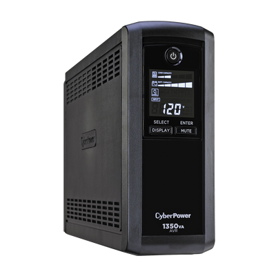 [CP1350AVRLCD] UPS de 1350 VA/815 W, Topología Línea Interactiva, Entrada 120 Vca NEMA 5-15P, Tipo Mini Torre, Con 10 Tomas NEMA 5-15R