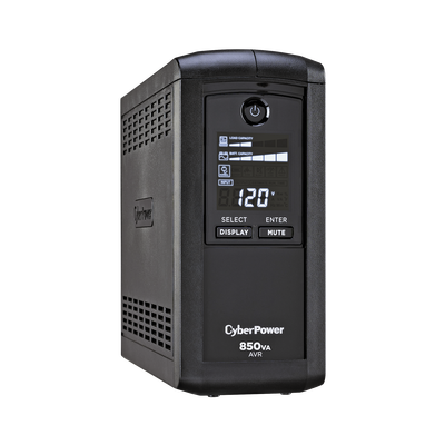 [CP850AVRLCD] UPS de 850 VA/510 W, Topología Línea Interactiva, Entrada 120 Vca NEMA 5-15P, Tipo Mini Torre, Con 9 Tomas NEMA 5-15R