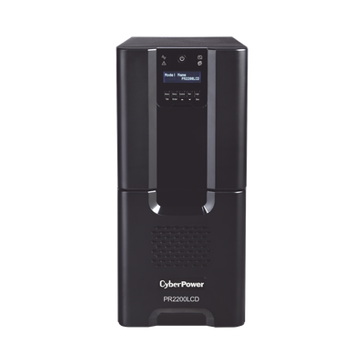 [PR2200LCD] UPS de 2200 VA/1980 W, Topología Línea Interactiva, Entrada 120 Vca NEMA L5-30P, Onda Senoidal Pura, Tipo Torre, Con 8 Tomas NEMA 5-15R y 2 NEMA 5-20R