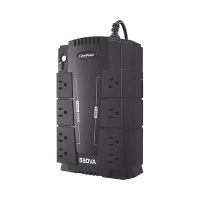 [CP550SLG] UPS de 550 VA/330 W, Topología Standby, Entrada 120 Vca NEMA 5-15P, Tipo Gabinete Compacto, Con 8 Tomas NEMA 5-15R