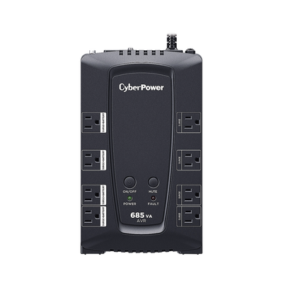[CP685AVRG] UPS de 685 VA/390 W, Topología Línea Interactiva, Entrada 120 Vca NEMA 5-15P, Tipo Gabinete Compacto, Con 8 Tomas NEMA 5-15R