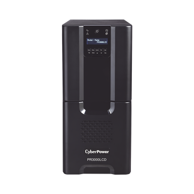 [PR3000LCD] UPS de 3000 VA/2700 W, Topología Línea Interactiva, Entrada 120 Vca NEMA L5-30P, Onda Senoidal Pura, Tipo Torre, Con 8 Tomas NEMA 5-15R y 2 NEMA 5-20R