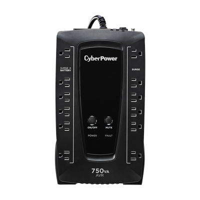 [AVRG750U] UPS de 750 VA/450 W, Topología Línea Interactiva, Entrada 120 Vca NEMA 5-15P, Tipo Gabinete Compacto, Con 12 Tomas NEMA 5-15R