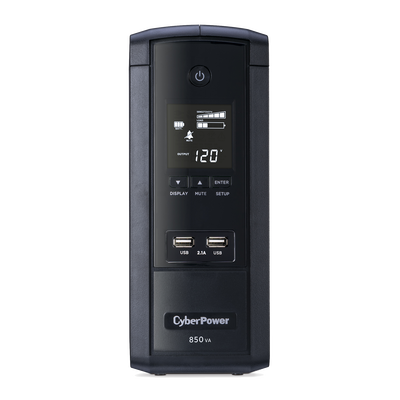[BRG850AVRLCD5Y] UPS de 850 VA/510 W, Topología Línea Interactiva, Entrada 120 Vca NEMA 5-15P, Tipo Torre, Con 10 Tomas NEMA 5-15R, 5 años de garantía