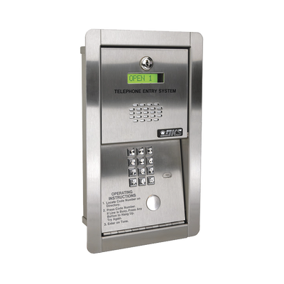 [1802-089] Audioportero telefónico / 600 números telefónicos / Control para 2 puertas / Empotrable / Marcación a 16 digitos / Linea digital o análoga