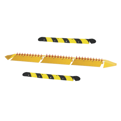 [1610-3M-KIT] Kit de picos ponchallantas autónomo / Carriles de 3.2 M / No requiere barrera / FACIL INSTALACION / Incluye topes y tornilleria