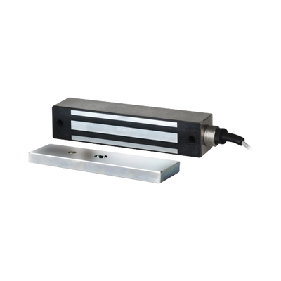 [E-942FC-600] Chapa Magnética 600 Lbs Para Uso en Exterior / IP65 / Con Cordón Armado 91 CM / UL /