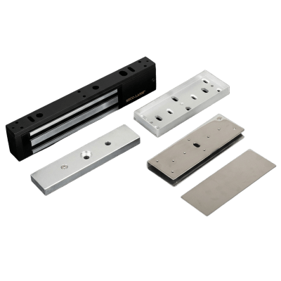 [E941SB600PQ/KITU] Kit Para Control de Acceso Incluye Chapa Magnética de 600 Lbs / Montaje En "U" Para Puerta de Cristal /  Uso Interior / Certificación UL / Color Negro / Diseño Elegante