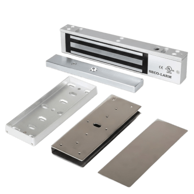 [E941SA600PQ/KITU] Kit Para Control de Acceso Incluye Chapa Magnética de 600 Lbs  / Montaje En "U" Para Puerta de Cristal /  Uso Interior / Certificación UL