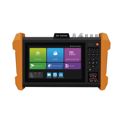 [MIPC750G] Probador de Vídeo con Pantalla LCD de 7" para IP ONVIF / 8MP TVI + 8MP CVI + 8MP AHD + SDI/EXâ€SDI + Multímetro + Cable TDR / Prueba de Red de Fibra Óptica + Medidor de Distancia Laser + Cámara Integrada