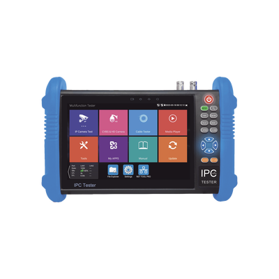 [TPTURBO8K] Tester de Video Profesional | Pantalla 7"|  Prueba IP/HD/Analógicas | TVI/CVI/AHD/CVBS | IP ONVIF | 4K/8K | H.264/H.265 | HDMI | PTZ | Scanner IP | TDR | Salidas 12V/24V/PoE | Activación Simultanea.