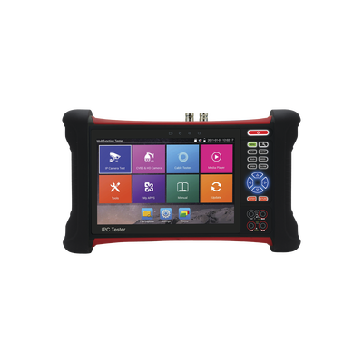 [TPTURBO4K] Probador de Vídeo Android con Pantalla LCD de 7" para IP ONVIF / HD-TVI 8MP (TurboHD) / Análogo, ONVIF, Wi-Fi, Scanner IP, WiFi, entrada HDMI