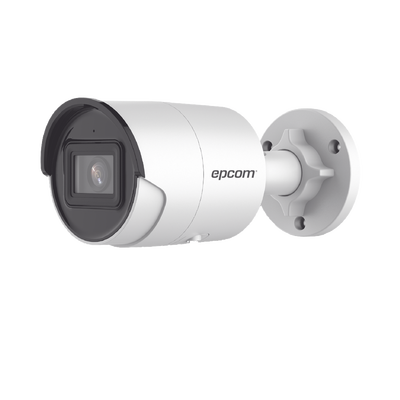 [XB24S] Bala IP 4 Megapixel / Lente 2.8 mm / 40 mts IR EXIR / IP67 / WDR 120 dB / PoE / Micrófono Integrado / ACUSENSE (Filtro de Falsas Alarmas) / Ultra Baja Iluminación